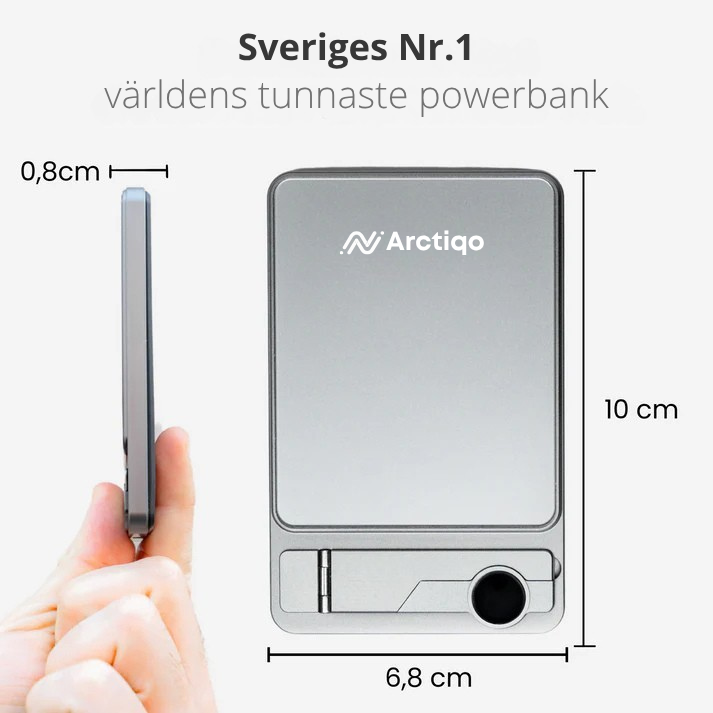 ScandiCharge – Magnetisk Powerbank med Överhettningsskydd
